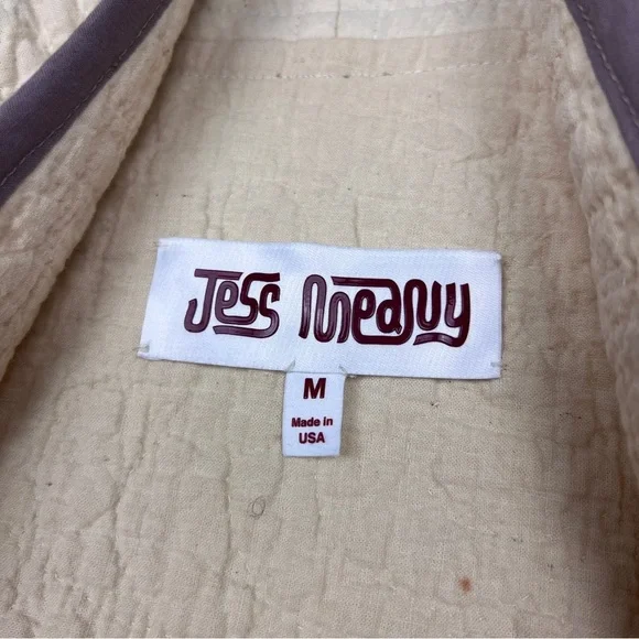 Jess Meany Tulip Graphic Hand Made Spring Quilt Coat